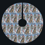 Duitse herder Winter Wonderland Christmas Joy Kerstboom Rok<br><div class="desc">Dit feestelijke ontwerp vangt de vrolijke sfeer van het vakantieseizoen, met een schattige pup die een kerstmuts draagt. De hond is genesteld in een winterwonderland, compleet met een sneeuwpop, een versierde kerstboom en prachtig ingepakte cadeaus. Sneeuwvlokken herfsten zachtjes en voegen een magische toets toe aan het tafereel, terwijl de levendige...</div>