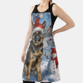 Duitse herder Winter Wonderland Christmas Joy Schort (Insitu)