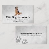 Duitse herder zitten | Hond Visitekaartje (Voorkant / Achterkant)