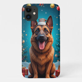 Duitse herder, zittend Case-Mate iPhone case
