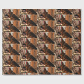 duitse herder zwart en rood cadeaupapier (Vlak)