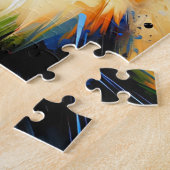 Duitse Herder Zwart en Tan Dog Acryl Print Legpuzzel (Zijkant)