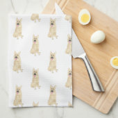 Duitse herder (zwart en Tan) Theedoek (Quarter Fold)