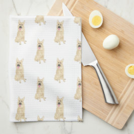 Duitse herder (zwart en Tan) Theedoek