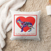 Duitse herderdag van de rode hematmakerij kussen (Deken)