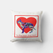 Duitse herderdag van de rode hematmakerij kussen (Voorkant)