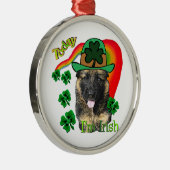 Duitse herderdag voor patricks metalen ornament (Rechts)