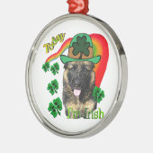 Duitse herderdag voor patricks metalen ornament (Links)