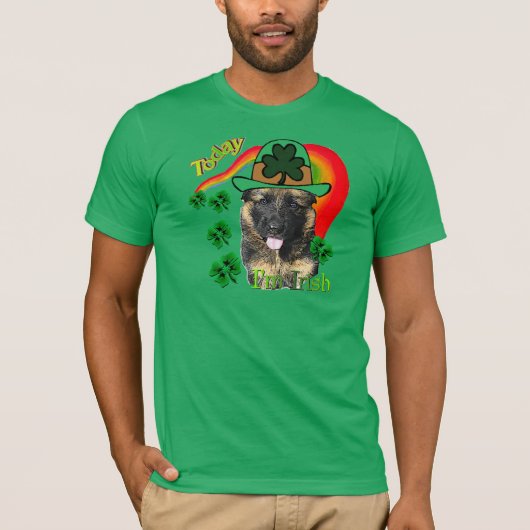 Duitse herderdag voor patricks t-shirt (Voorkant)