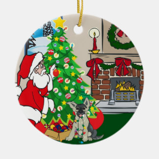 Duitse herderdeken de zalen keramisch ornament
