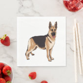 Duitse herderhond 1 servet (Insitu)