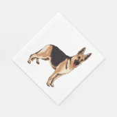 Duitse herderhond 1 servet (Hoek)