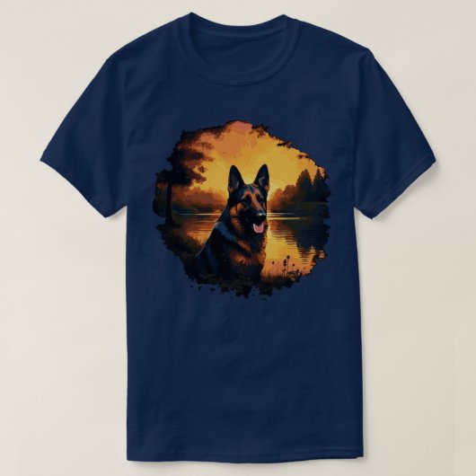Duitse herderhond 1 t-shirt (Design voorkant)