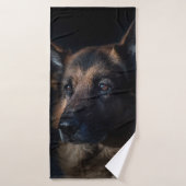 Duitse herderhond badhanddoek (Badhanddoek)