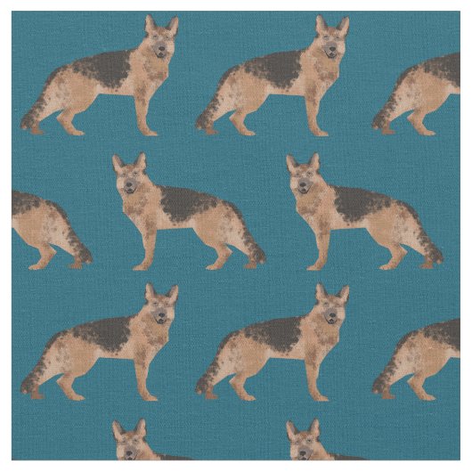Duitse herderhond blauw stof (Close Up)