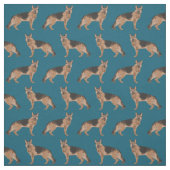 Duitse herderhond blauw stof (Swatch)