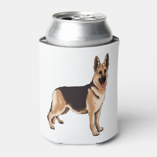 Duitse herderhond blikjeskoeler (Blikje Voorkant)