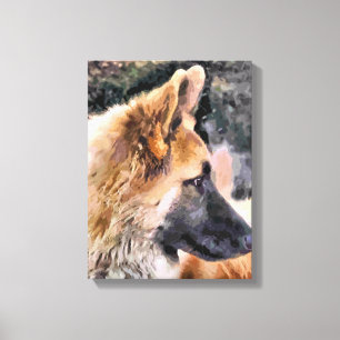 DUITSE HERDERHOND CANVAS AFDRUK