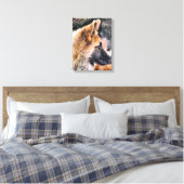 DUITSE HERDERHOND CANVAS AFDRUK (Insitu (Slaapkamer))