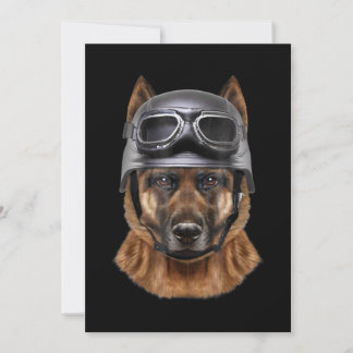 duitse herderhond helmet gift voor motorrijder