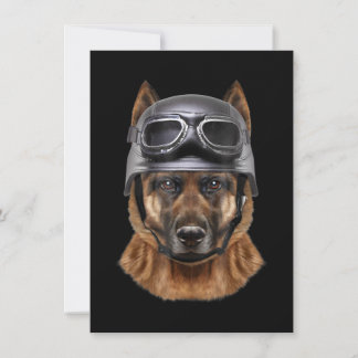 duitse herderhond helmet gift voor motorrijder