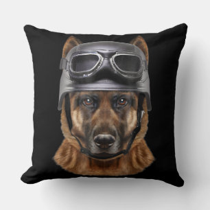 duitse herderhond helmet gift voor motorrijder kussen