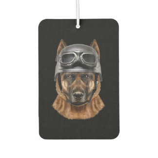 duitse herderhond helmet gift voor motorrijder luchtverfrisser