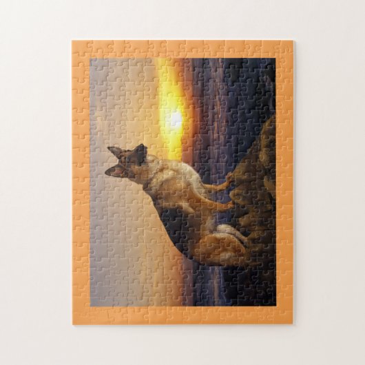 Duitse herderhond legpuzzel (Verticaal)