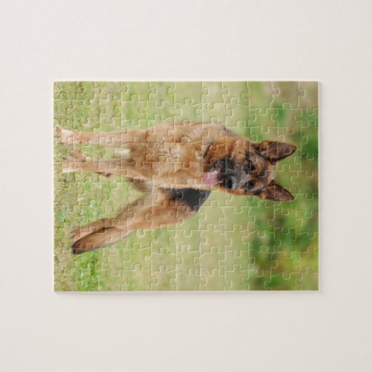 Duitse herderhond legpuzzel (Horizontaal)
