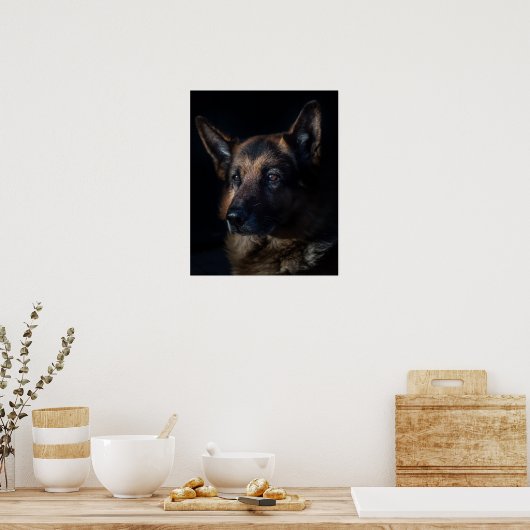 Duitse herderhond poster (Keuken)