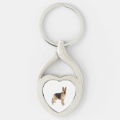 Duitse herderhond sleutelhanger (Voorkant)