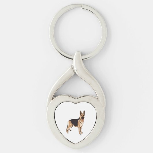 Duitse herderhond sleutelhanger (Voorkant)