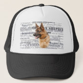 Duitse herderhond trucker pet (Voorkant)