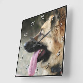 Duitse herderhondklok vierkante klok (Hoek)