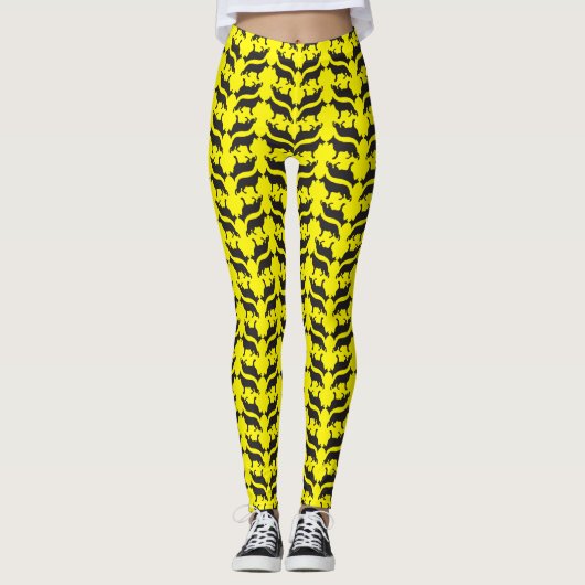 Duitse herderhondpatroon leggings (Voorkant)