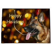 Duitse herderkerst groot cadeauzakje (Voorkant)