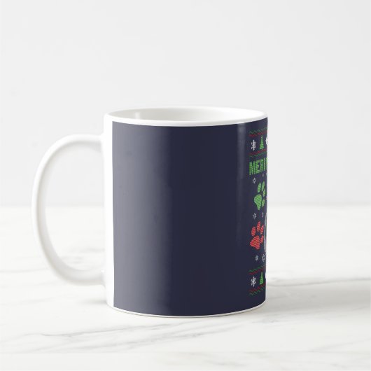 Duitse herderkerst koffiemok (Links)