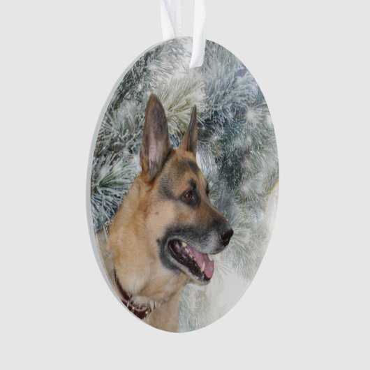 Duitse herderkerst ornament (voorkant)