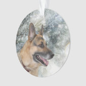 Duitse herderkerst ornament (voorkant)