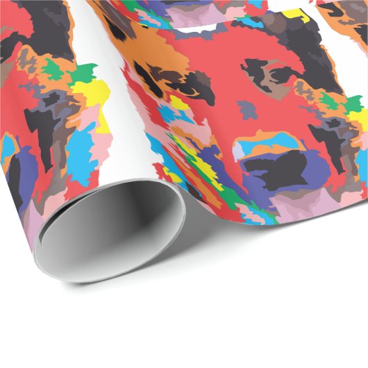 Duitse herderkleur cadeaupapier (Rol Hoek)