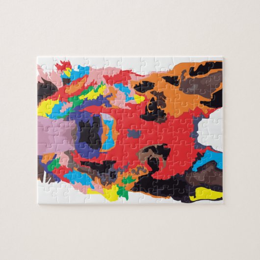 Duitse herderkleur legpuzzel (Horizontaal)