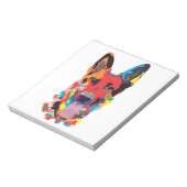 Duitse herderkleur notitieblok (Linkerzijde)