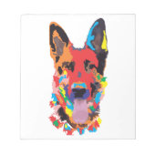 Duitse herderkleur notitieblok (Voorkant)