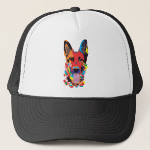 Duitse herderkleur trucker pet