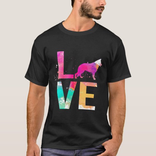 Duitse herderman Shepherd Dog mam German Shepherd T-shirt (Voorkant)