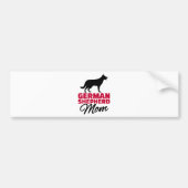 Duitse herdermoeder bumpersticker (Voorkant)