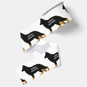 Duitse herdernaam silo bi kleur grosgrain lint (Achterkant)