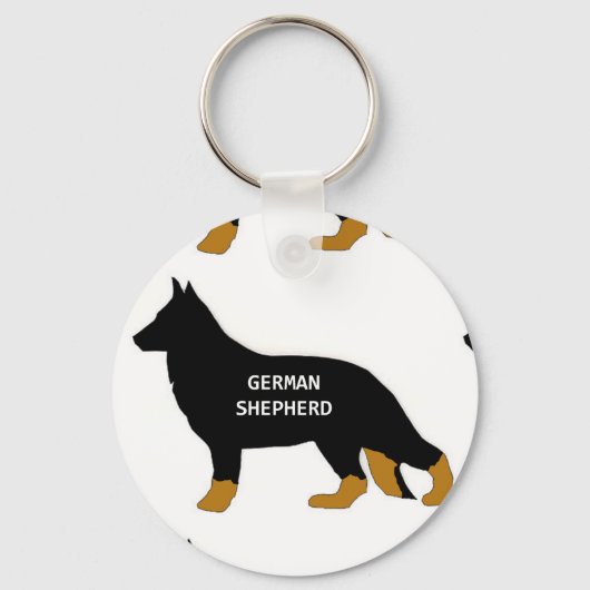 Duitse herdernaam silo bi kleur sleutelhanger (Voorkant)