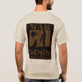 Duitse herderoorlog Honden T-shirt (Achterkant)