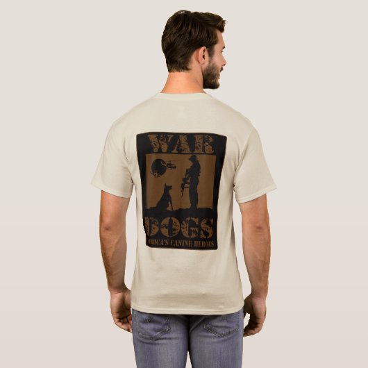 Duitse herderoorlog Honden T-shirt (Achterkant volledig)